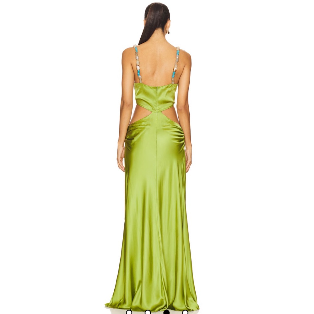 Lovers + Friends Lime Backless Dress